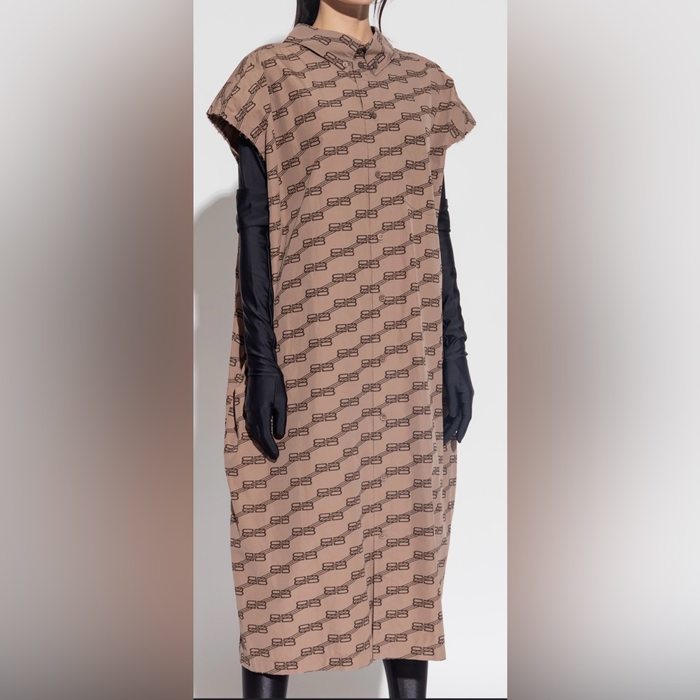 Balenciaga Tan Midi Dress NWT